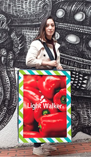 Light Walker(ライトウォーカー)超軽量の移動式LED看板・電光看板・野外広告15LW-B2